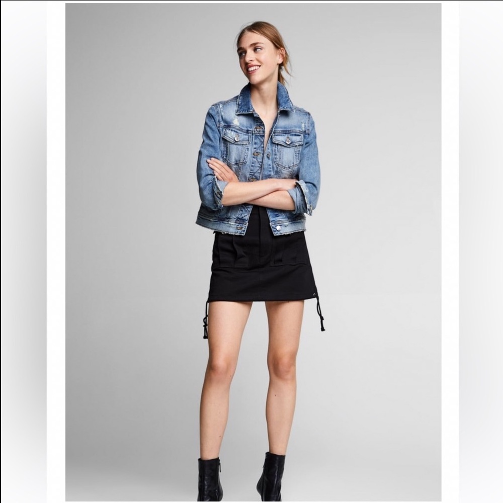 Distressed Denim Jean Jacket - Picture 2 of 13